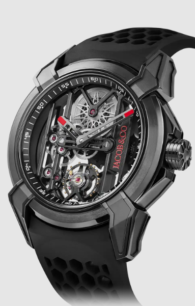 (image for) Jacob & Co epic x skeleton black titanium EX110.21.AA.AE.A Replica watch